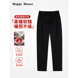 小个子加绒烟管裤 2024新款 大码 老爹裤 快乐屋孕妇裤 外穿休闲裤 棉裤