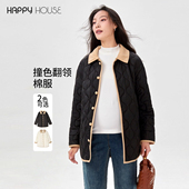 宽松外套潮妈上衣冬棉衣孕妇装 快乐屋时尚 翻领孕妇棉服冬2026新款