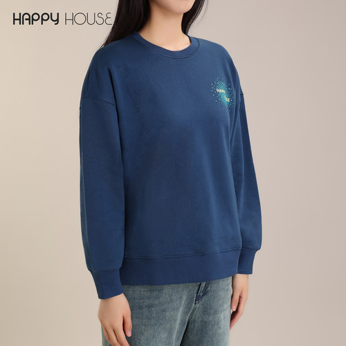 快乐屋新款时尚大码宽松孕妇卫衣