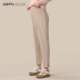 裤 宽松通勤孕妇裤 春夏季 子挺阔小直筒裤 外穿裤 快乐屋孕妇职业西装