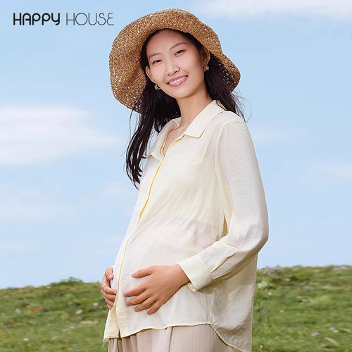 孕妇上衣春夏2025新款时尚衬衫孕妇职业