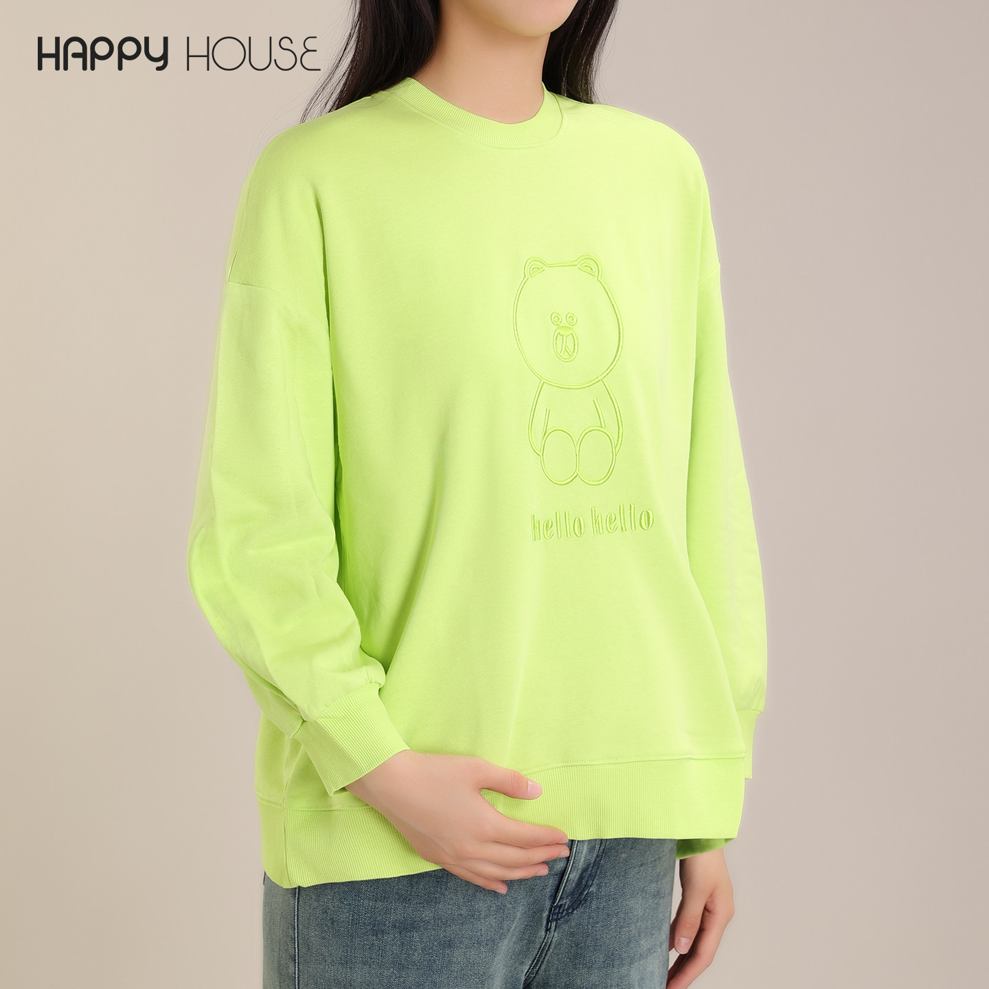 快乐屋孕妇卫衣春夏2026年女新款宽松中长款下摆侧开衩孕妇装上衣