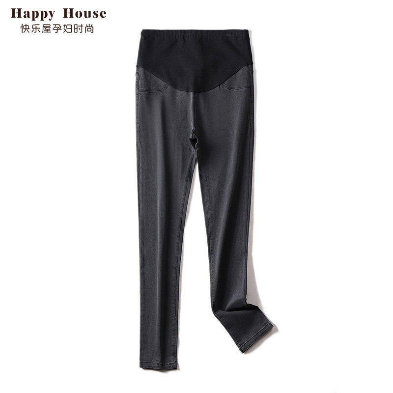 快乐屋孕妇牛仔裤2020新款秋装显瘦洋气小黑裤孕妇裤秋季外穿长裤