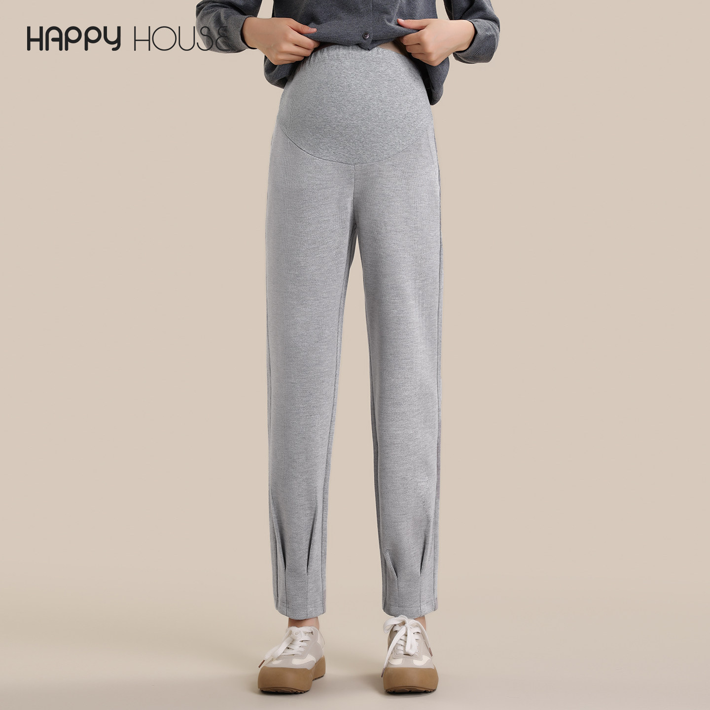 快乐屋加褶孕妇长裤2026新款卫裤束腿宽松运动裤外穿孕妇裤子春,孕妇装/孕产妇用品/营养,孕妇打底裤,淘宝优惠券,粉丝福利购,淘宝优惠卷