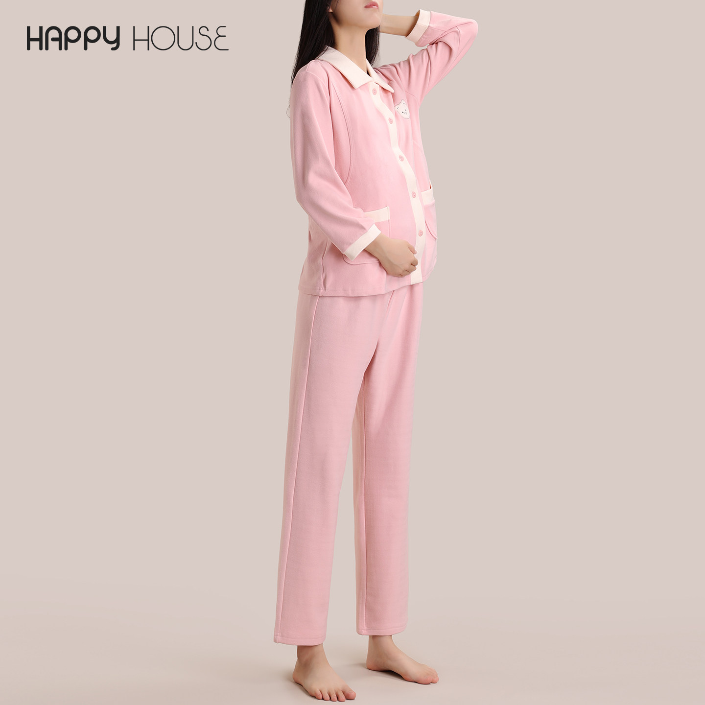 快乐屋暖绒孕妇睡衣2026新款家居服套装可哺乳月子服秋冬哺乳衣裤,孕妇装/孕产妇用品/营养,家居服套装,淘宝优惠券,粉丝福利购,淘宝优惠卷