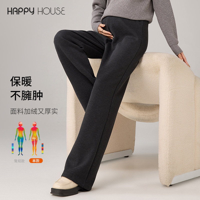 孕妇糯米裤冬季外穿2025新款加绒