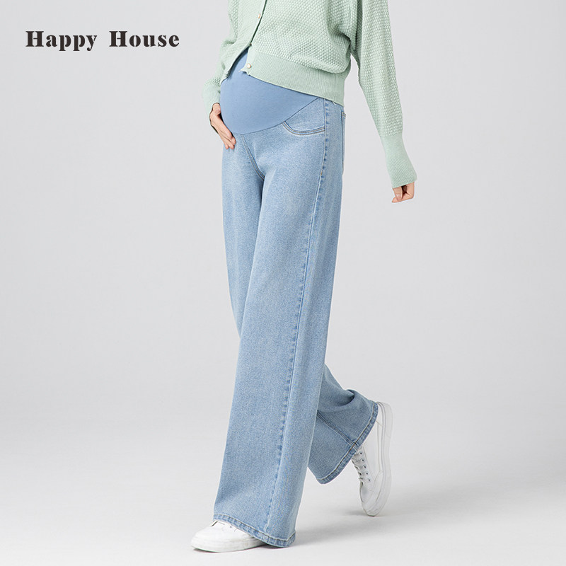 快乐屋孕妇牛仔裤春秋2026新款时尚孕妇裤显瘦直筒裤外穿托腹裤子,孕妇装/孕产妇用品/营养,孕妇休闲裤,淘宝优惠券,粉丝福利购,淘宝优惠卷