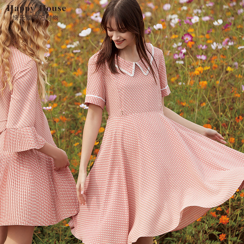 快乐屋孕妇连衣裙夏装2023新款雪纺孕妇裙网红孕妇装洋气潮妈长裙