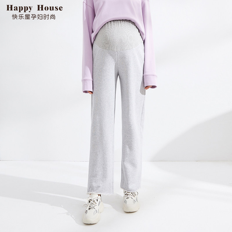 快乐屋孕妇直筒裤春秋2026新款时尚孕妇运动裤外穿孕妇长裤宽松,孕妇装/孕产妇用品/营养,孕妇直筒裤,淘宝优惠券,粉丝福利购,淘宝优惠卷