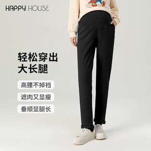 外穿秋装 子运动裤 2025新款 宽松休闲裤 显瘦翻边老爹裤 快乐屋孕妇裤