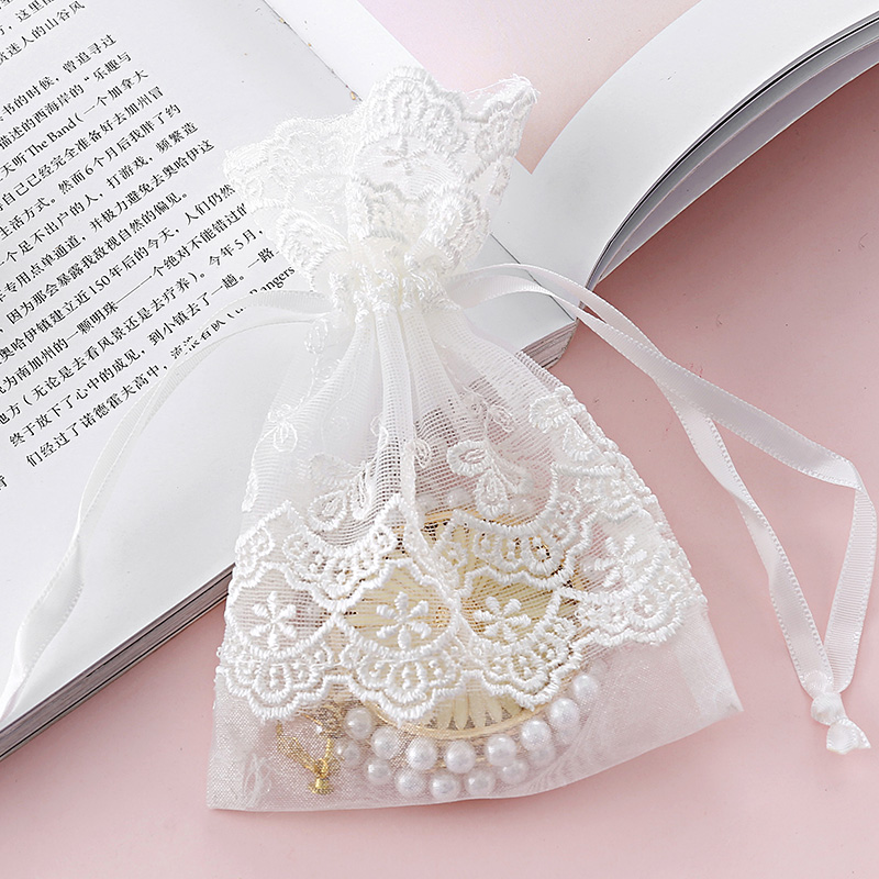 波浪裙摆造型#香皂香包香薰蜡烛饰品包装纱袋 婚礼回礼结婚喜糖袋