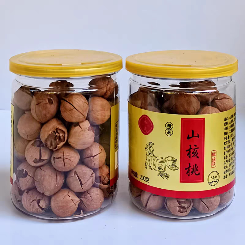 永成手剥大籽山核桃200g罐装