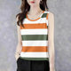 遮肚无袖 高档外穿女吊带条纹百搭2026新款 夏季 打底背心女上衣潮