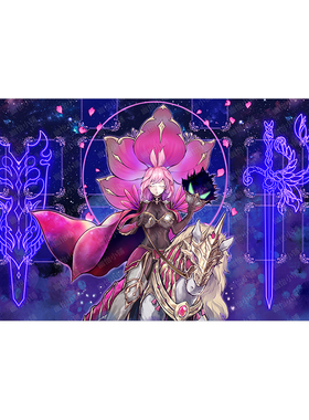 游戏王卡垫鲜花女男爵牌垫单人橡胶对战桌垫playmat