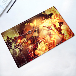 海贼OPCG卡垫艾斯路飞卡牌垫单人桌垫OP对战垫子定制