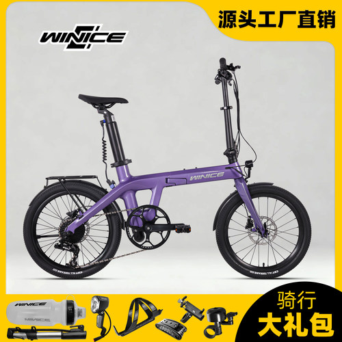 碳纖維摺疊自行車輕量通勤車