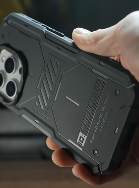 肥熊灰人II适用于苹果iPhone16/Pro/MAX/Plus系列战术防摔手机保护套石墨烯散热手机壳Magsafe磁吸手机套