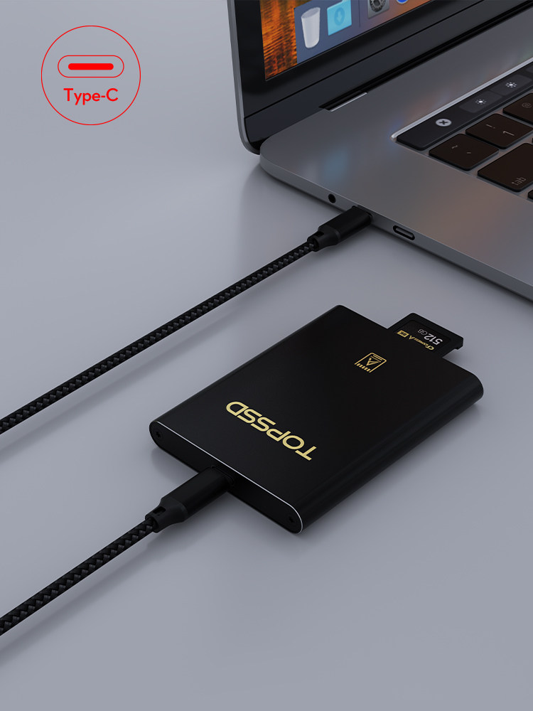 TIANSHUO[TOPSSD] CFEXPRESSTYPEA|USB3.1 고속 전송 TYPE-C 라인 CFEA 카드 리더기