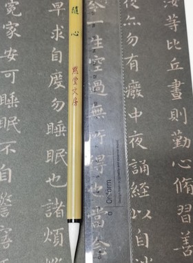 纯兔羊兼毫随心0.7x2.6，专业级用笔善琏湖笔初学者使用需有耐心