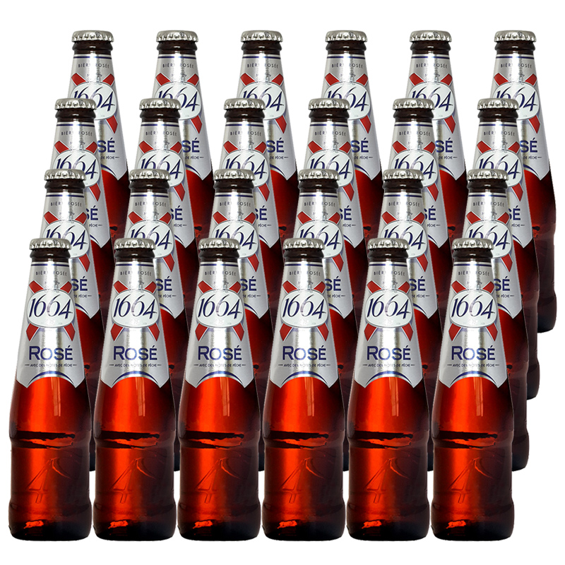 ÏÞʱ´ï ÕûÏä·¨¹ú½ø¿Ú¿ËÂ×±¤1664õ¹åÆ¡¾Æ ¹ûζơ¾Æ 250ml*24Æ¿