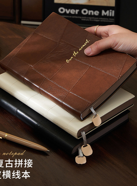 笔记本本子a5加厚简约商务高档工作办公会议记录本日记本高颜值精致高级软皮大学生记事本礼盒套装可定制logo