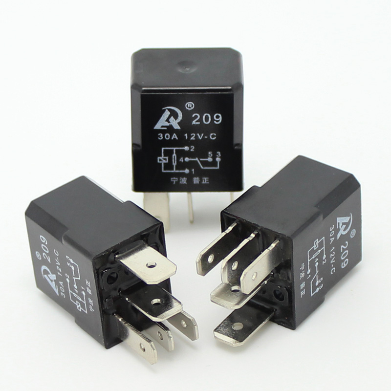 AP紫罗兰汽车继电器12V5脚日行灯雾灯油泵24V常开常闭