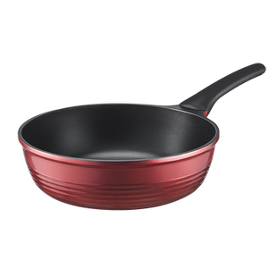 【凸底包退】炊大皇加高平底锅不粘锅煎锅专用锅煤气电磁炉炒菜锅