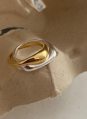 可洗手~韩国戒指女小众设计