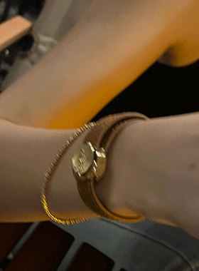 爱在1970s-复古港风真皮金属腕带