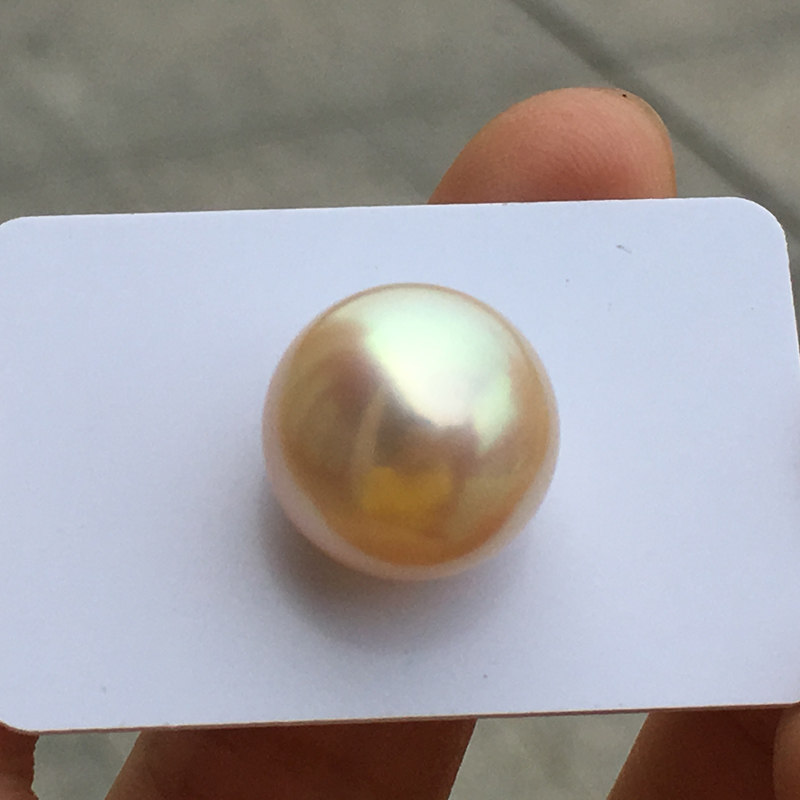 南洋金珠裸珠强光高品质南洋金珍珠散珠DIY可定制吊坠戒指耳环图片