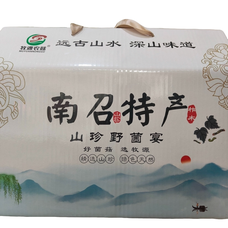 南阳南召特产牧原农菇虫草黑木耳芝麻叶洋槐花山珍干野菜组合礼包