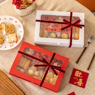 新年烘焙饼干糖果雪花酥包装盒