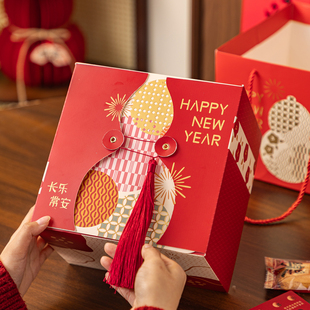 2026新年特产年货礼盒包装马年送礼坚果零食糕点加厚伴手礼品盒空