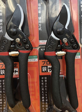 日本钢SK5修枝剪果枝剪园林园艺家用粗枝剪盆景采摘花枝树枝剪刀