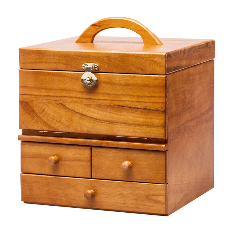 弘艺堂实木质首饰盒欧式手饰品化妆品收纳盒手提化妆箱带镜子大号|msdalam kategori penyatuan simpanan, Rumah Storage Appliances, kotak simpanan, kotak barang kemas - dari Buy2taobao.com untuk memberikan perkhidmatan ejen Taobao profesional membeli