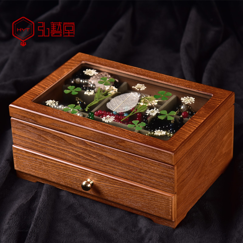 干花系列 多个隔层 复古创意 多层收纳