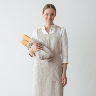 花店美甲店幼儿园 复古居家围兜咖啡店 日式 简约园艺男女棉麻围裙