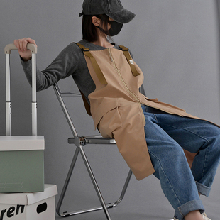 日韩可调节餐饮围裙咖啡店家用厨房工作花店罩衣工作服防水可定制