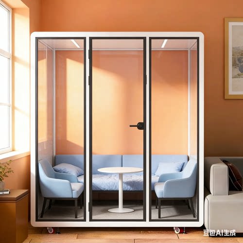 失眠人群专用隔音睡眠舱 深度降噪助眠房 智能调节灯光新风系统