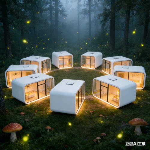 太空舱苹果舱移动房景区户外商铺售货亭集装箱办公休息接待室驿站