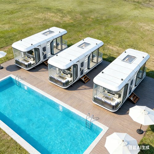 网红苹果舱太空舱移动房 景区打卡点专用 模块化精装民宿成品房