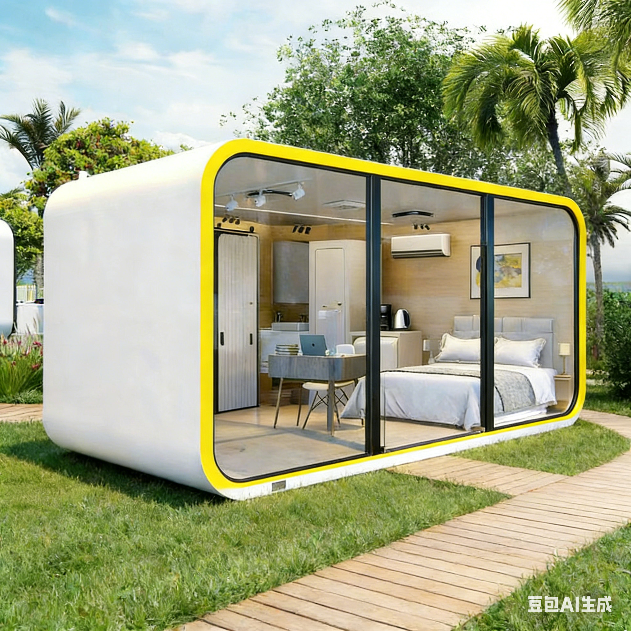 景区太空舱民宿移动房拎包入住