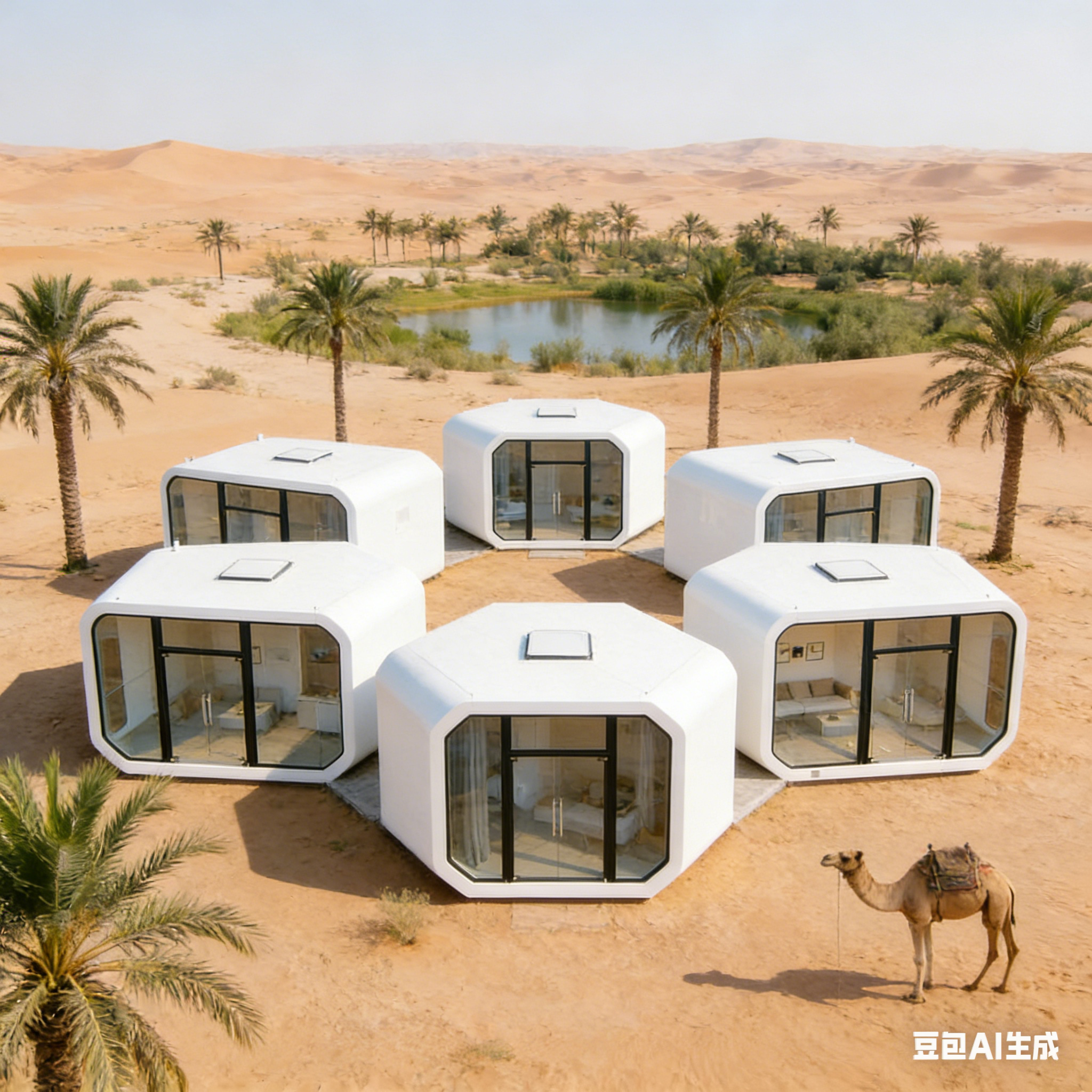 智慧移动房集装箱苹果舱民宿展厅驿站别墅一室一厅休息室办公室