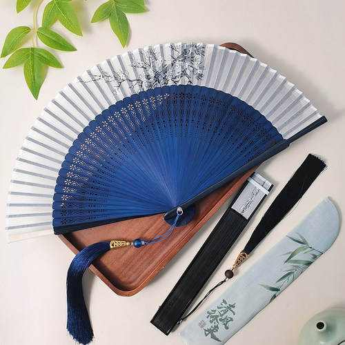 古风扇子中国风折扇新中式竹扇