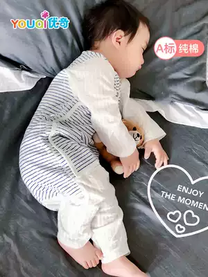 Baby sleeping bag four seasons universal anti-kick quilt leg pajamas summer thin cotton spring and autumn anti-jump baby sleeping bag