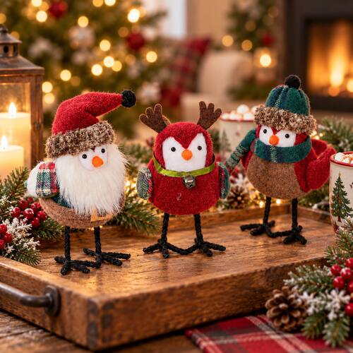 Christmas Cute Bird Creative Santa Bird Holiday