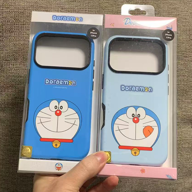 韩国正品哆啦A梦iphone17promax手机壳机器猫适用苹果16pro保护套