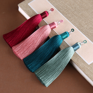 10cm拉圈吊穗顺畅真丝l流苏人造丝穗子车挂包挂吊坠古风汉服配饰