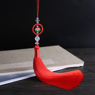 古风转运莲花挂件古风汉服压襟流苏中国风编织挂饰乐器吊饰穗子