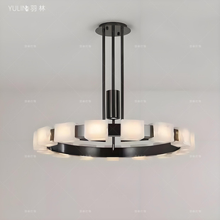 现代简约轻奢大灯新中式 客厅多层吊灯2025年新款 中国风餐厅灯卧室